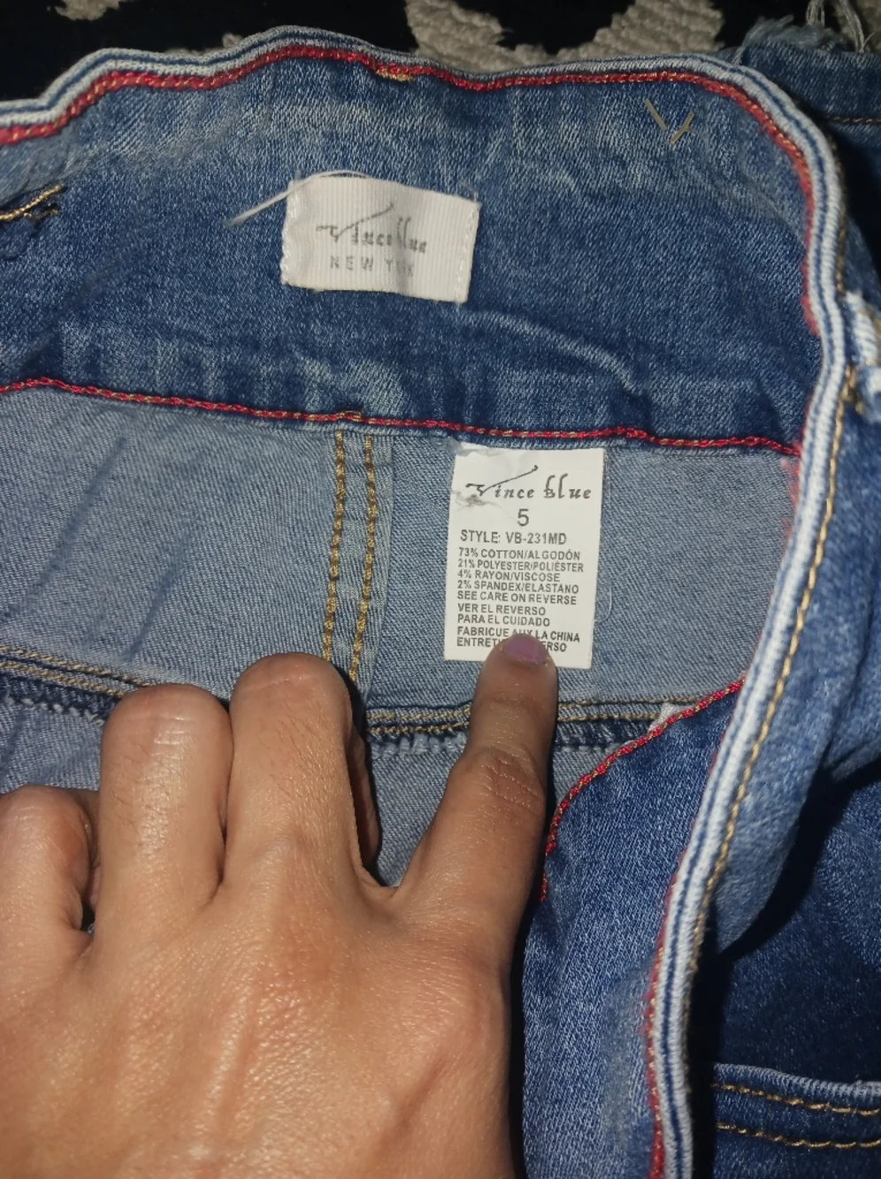 Vince Blue Women Buttons Denim Blue Ripped Jeans - Picture 5 of 8
